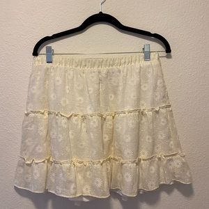 White Mini Skirt